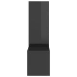 NNEVL Wall Shelves 2 pcs High Gloss Grey 50x15x50 cm Engineered Wood