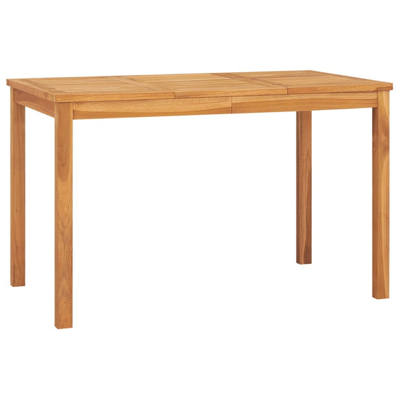 NNEVL Garden Dining Table 120x70x77 cm Solid Teak Wood
