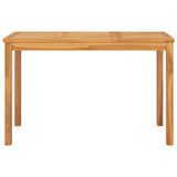 NNEVL Garden Dining Table 120x70x77 cm Solid Teak Wood