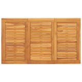 NNEVL Garden Dining Table 120x70x77 cm Solid Teak Wood