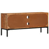 NNEVL TV Cabinet Honey Brown and Grey 110x30x50 cm Solid Wood Acacia