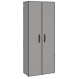 NNEVL Shoe Cabinet Grey 60x30x166 cm Fabric