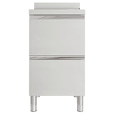 NNEVL Commercial Kitchen Cabinet with 2 Drawers Stainless Steel