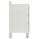 NNEVL Commercial Kitchen Cabinets with 3 Drawers 2 pcs Stainless Steel