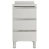 NNEVL Commercial Kitchen Cabinets with 3 Drawers 2 pcs Stainless Steel