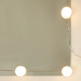 NNEVL Dressing Table with LED Black 60x40x140 cm