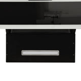 NNEVL Wall Range Hood 60 cm Steel and Tempered Glass Black