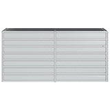 NNEVL Garden Raised Bed 160x40x77 cm Galvanized Steel Silver