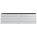 NNEVL Garden Raised Bed 160x40x45 cm Galvanized Steel Silver