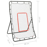 NNEVL Softball Rebounder 88x79x137 cm Steel
