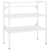 NNEVL Bathroom Washbasin Frame White 79x38x83 cm Iron