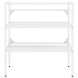 NNEVL Bathroom Washbasin Frame White 79x38x83 cm Iron