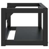 NNEVL Wall-mounted Bathroom Washbasin Frame Black 59x38x31 cm Iron