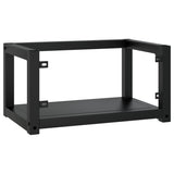 NNEVL Wall-mounted Bathroom Washbasin Frame Black 59x38x31 cm Iron