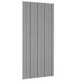 NNEVL Roof Panels 12 pcs Galvanised Steel Grey 100x45 cm