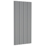 NNEVL Roof Panels 12 pcs Galvanised Steel Grey 100x45 cm