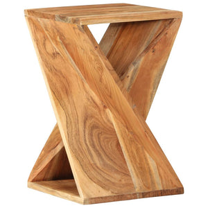 NNEVL Side Table 35x35x55 cm Solid Wood Acacia