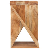 NNEVL Side Table 35x35x55 cm Solid Wood Acacia