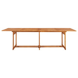NNEVL 11 Piece Garden Dining Set 280x90x75 cm Solid Wood Acacia