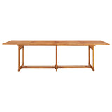 NNEVL 13 Piece Garden Dining Set 280x90x75 cm Solid Wood Acacia
