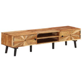 NNEVL TV Cabinet 145x35x35 cm Solid Wood Acacia
