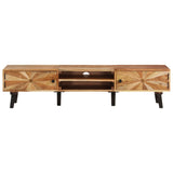 NNEVL TV Cabinet 145x35x35 cm Solid Wood Acacia