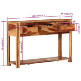 NNEVL Console Table 110x35x75 cm Solid Wood Acacia