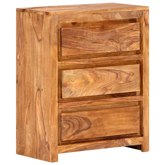 NNEVL Drawer Cabinet 60x33x75 cm Solid Wood Acacia