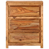NNEVL Drawer Cabinet 60x33x75 cm Solid Wood Acacia