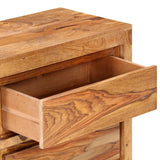 NNEVL Drawer Cabinet 60x33x75 cm Solid Wood Acacia