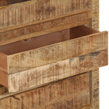 NNEVL Drawer Cabinet 60x33x75 cm Solid Wood Mango