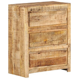 NNEVL Drawer Cabinet 60x33x75 cm Solid Wood Mango