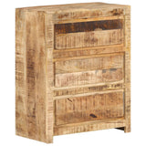 NNEVL Drawer Cabinet 60x33x75 cm Solid Wood Mango