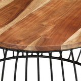 NNEVL Coffee Table Ø68 cm Solid Acacia Wood