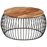 NNEVL Coffee Table Ø68 cm Solid Acacia Wood