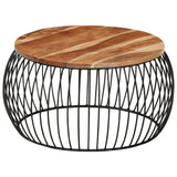 NNEVL Coffee Table Ø68 cm Solid Acacia Wood