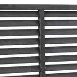 NNEVL Louver Fence WPC 180x180 cm Grey