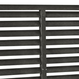 NNEVL Louver Fence WPC 180x180 cm Dark Grey