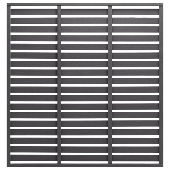 NNEVL Fence Panel WPC 180x180 cm Grey