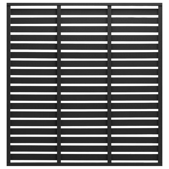 NNEVL Fence Panel WPC 180x180 cm Black