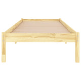 NNEVL Bed Frame without Mattress Solid Wood 90x190 cm