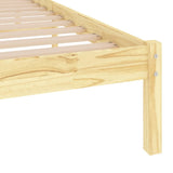 NNEVL Bed Frame without Mattress Solid Wood 90x190 cm