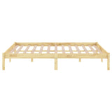 NNEVL Bed Frame without Mattress Solid Wood 135x190 cm