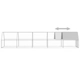 NNEVL Outdoor Chicken Cage 2x10x2 m Galvanised Steel