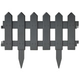 NNEVL Lawn Edgings 25 pcs Anthracite 10 m Polypropylene