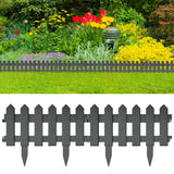 NNEVL Lawn Edgings 25 pcs Anthracite 10 m Polypropylene
