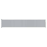 NNEVL Patio Retractable Side Awning 117x600 cm Grey