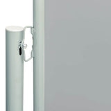 NNEVL Patio Retractable Side Awning 117x600 cm Grey