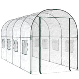 NNEVL Greenhouse Transparent 160x400x190 cm PVC&Powder-coated Steel