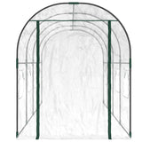 NNEVL Greenhouse Transparent 160x400x190 cm PVC&Powder-coated Steel